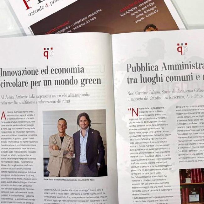 Ambiente Italia: il modello campano che unisce innovazione e sostenibilità nella gestione dei rifiuti
